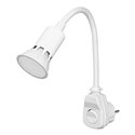 LAMPKA WTYCZKOWA Z ŻARÓWKĄ LED, BIAŁA ORNO