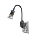 LAMPKA WTYCZKOWA Z ŻARÓWKĄ LED, CZARNA ORNO