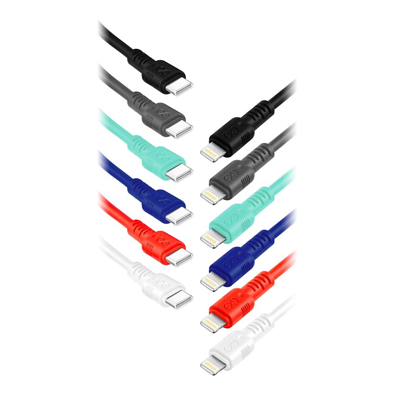 EXC MOBILE KABEL USB-C - LIGHTNING WHIPPY, 2M, 3A, SZYBKIE ŁADOWANIE, KOLOR MIX ORNO EXC MOBILE KABEL USB-C - LIGHTNING WHIPPY, 2M, 3A, SZYBKIE ŁADOWANIE, KOLOR MIX ORNO