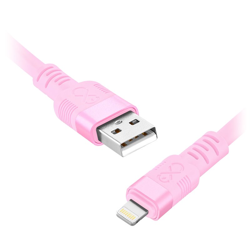 KABEL USB-A - LIGHTNING EXC WHIPPY PRO, 0.9M, 12W, SZYBKIE ŁADOWANIE, KOLOR MIX PASTELOWY ORNO KABEL USB-A - LIGHTNING EXC WHIPPY PRO, 0.9M, 12W, SZYBKIE ŁADOWANIE, KOLOR MIX PASTELOWY ORNO