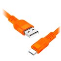 KABEL USB-A - USB-C EXC WHIPPY PRO, 0.9M, 60W, SZYBKIE ŁADOWANIE, KOLOR MIX NEONOWY ORNO