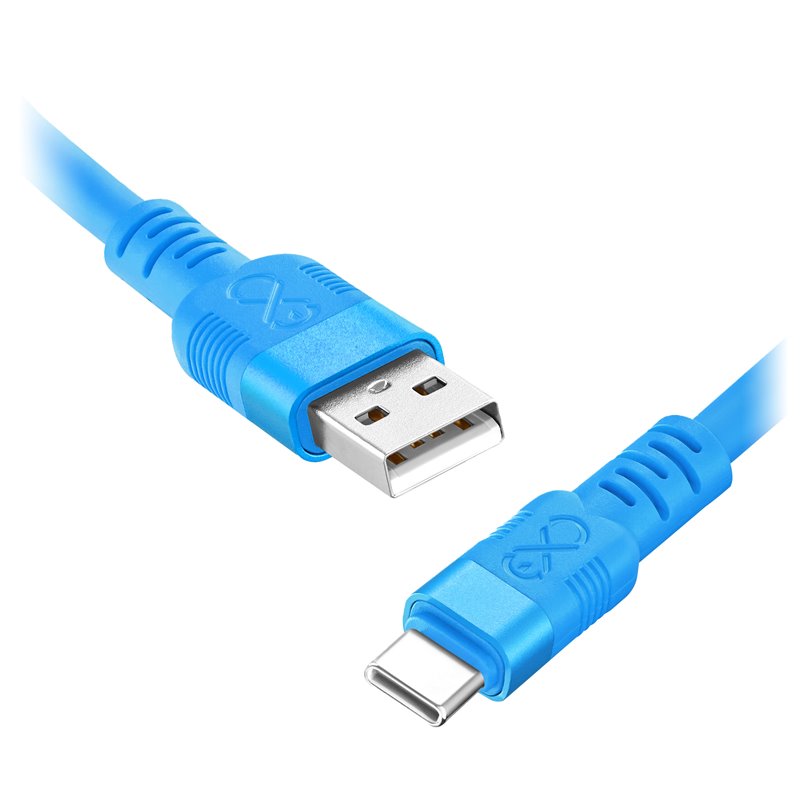 KABEL USB-A - USB-C EXC WHIPPY PRO, 0.9M, 60W, SZYBKIE ŁADOWANIE, KOLOR MIX PASTELOWY ORNO