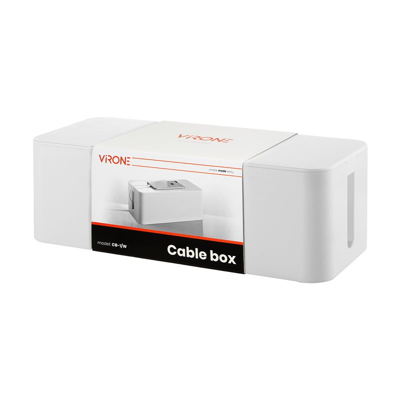 ORGANIZER DO KABLI - CABLE BOX L, BIAŁY ORNO ORGANIZER DO KABLI - CABLE BOX L, BIAŁY ORNO