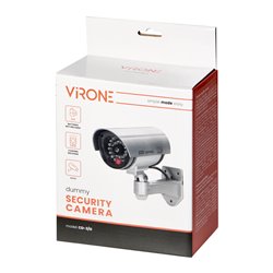 ATRAPA KAMERY MONITORUJĄCEJ CCTV, BATERYJNA, SREBRNA ORNO ATRAPA KAMERY MONITORUJĄCEJ CCTV, BATERYJNA, SREBRNA ORNO