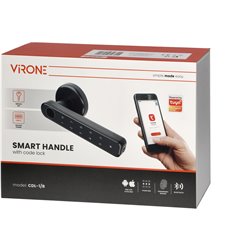 KLAMKA SZYFROWA Z KLAWIATURĄ DOTYKOWĄ, CZYTNIKIEM LINII PAPILARNYCH I FUNKCJĄ SMART, CZARNA ORNO KLAMKA SZYFROWA Z KLAWIATURĄ DOTYKOWĄ, CZYTNIKIEM LINII PAPILARNYCH I FUNKCJĄ SMART, CZARNA ORNO