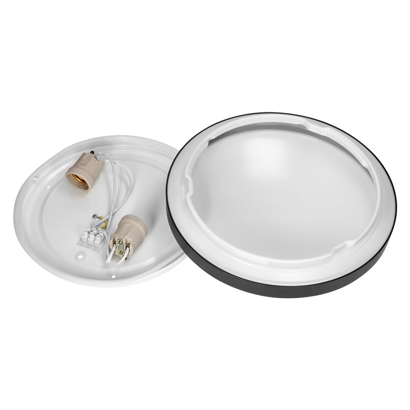 SELENE PLAFON 2XE27, MAX. 2X15W, IP54, CZARNY ORNO SELENE PLAFON 2XE27, MAX. 2X15W, IP54, CZARNY ORNO