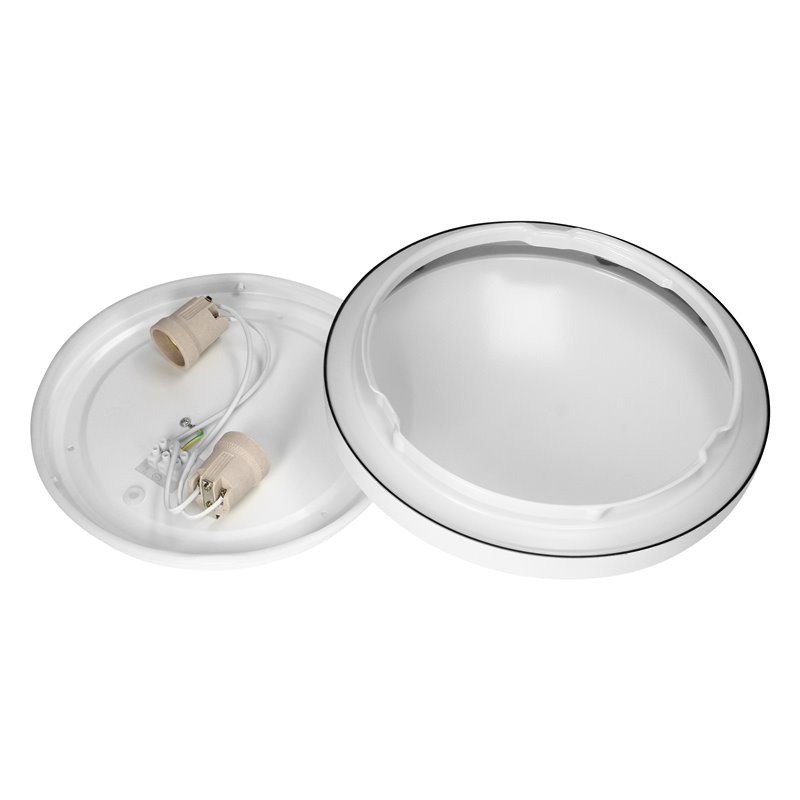 SELENE PLAFON 2XE27, MAX. 2X15W, IP54, BIAŁY ORNO SELENE PLAFON 2XE27, MAX. 2X15W, IP54, BIAŁY ORNO