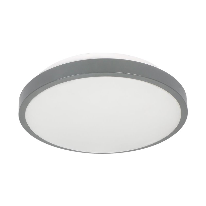 SELENE PLAFON 2XE27, MAX. 2X15W, CZUJNIK MIKROFALOWY, IP54, SZARY ORNO