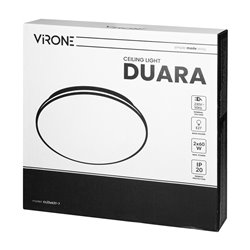 PLAFON DUARA, 2XE27 MAX 120W, IP20, SREBRNY ORNO PLAFON DUARA, 2XE27 MAX 120W, IP20, SREBRNY ORNO