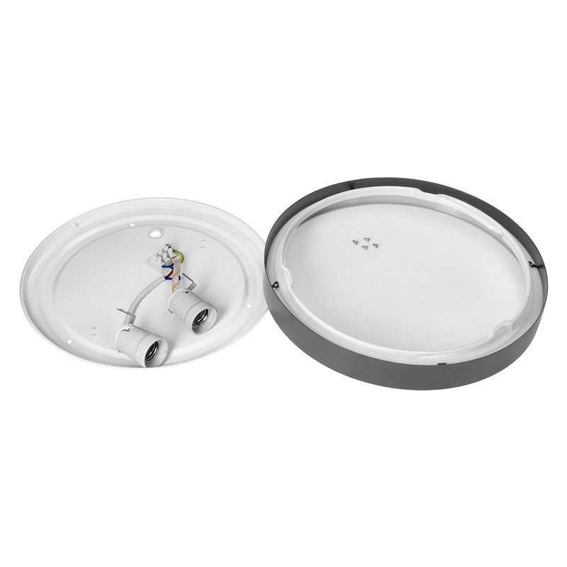 PLAFON DUARA, 2XE27 MAX 120W, IP20, SREBRNY ORNO PLAFON DUARA, 2XE27 MAX 120W, IP20, SREBRNY ORNO