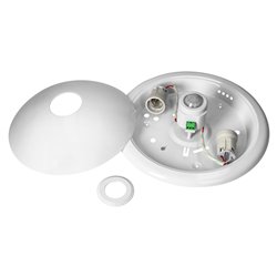 ROVO PC, PLAFON OŚWIETLENIOWY Z CZUJNIKIEM RUCHU 360ST, 2X25W, E27, IP20, POLIKARBON MLECZNY ORNO ROVO PC, PLAFON OŚWIETLENIOWY Z CZUJNIKIEM RUCHU 360ST, 2X25W, E27, IP20, POLIKARBON MLECZNY ORNO