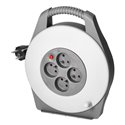 PRZEDŁUŻACZ BĘBNOWY, 4 GNIAZDA 2P+Z, KABEL PVC H05VV-F 3X1MM2, DŁUGOŚĆ 10M ORNO