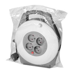 PRZEDŁUŻACZ BĘBNOWY, 4 GNIAZDA 2P+Z, KABEL PVC H05VV-F 3X1MM2, DŁUGOŚĆ 10M ORNO PRZEDŁUŻACZ BĘBNOWY, 4 GNIAZDA 2P+Z, KABEL PVC H05VV-F 3X1MM2, DŁUGOŚĆ 10M ORNO