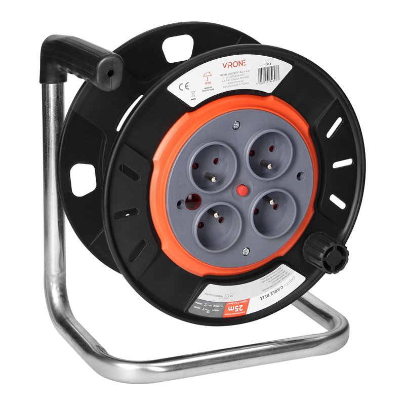 ZWIJAK BĘBNOWY IP20 4X2P+Z 16A 230V, H05RR-F 3X1,5MM2, 25M ORNO ZWIJAK BĘBNOWY IP20 4X2P+Z 16A 230V, H05RR-F 3X1,5MM2, 25M ORNO