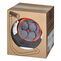 BRYZGOSZCZELNY ZWIJAK BĘBNOWY IP44 4X2P+Z 16A 230V, H05RR-F 3X1,5MM2, 25M ORNO BRYZGOSZCZELNY ZWIJAK BĘBNOWY IP44 4X2P+Z 16A 230V, H05RR-F 3X1,5MM2, 25M ORNO