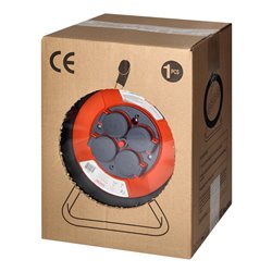 BRYZGOSZCZELNY ZWIJAK BĘBNOWY IP44 4X2P+Z 16A 230V, H05VV-F 3X1,5MM2, 50M ORNO BRYZGOSZCZELNY ZWIJAK BĘBNOWY IP44 4X2P+Z 16A 230V, H05VV-F 3X1,5MM2, 50M ORNO