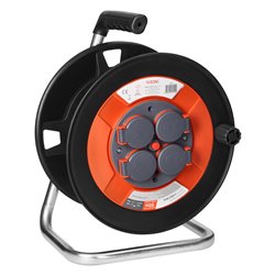 BRYZGOSZCZELNY ZWIJAK BĘBNOWY IP44 4X2P+Z 16A 230V, H05VV-F 3X1,5MM2, 50M ORNO BRYZGOSZCZELNY ZWIJAK BĘBNOWY IP44 4X2P+Z 16A 230V, H05VV-F 3X1,5MM2, 50M ORNO