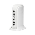 STACJA ŁADUJĄCA 5 X USB A, 1 X USB C 5V DC / 6A ORNO STACJA ŁADUJĄCA 5 X USB A, 1 X USB C 5V DC / 6A ORNO