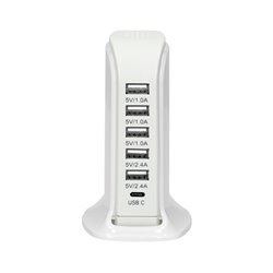 STACJA ŁADUJĄCA 5 X USB A, 1 X USB C 5V DC / 6A ORNO STACJA ŁADUJĄCA 5 X USB A, 1 X USB C 5V DC / 6A ORNO