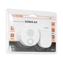 DZWONEK BEZPRZEWODOWY SONUS AC, SIECIOWY, PRZYCISK BEZBATERYJNY, LEARNING SYSTEM, 38 DŹWIĘKÓW, 100M ORNO DZWONEK BEZPRZEWODOWY SONUS AC, SIECIOWY, PRZYCISK BEZBATERYJNY, LEARNING SYSTEM, 38 DŹWIĘKÓW, 100M ORNO