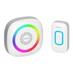 PELA AC, DZWONEK BEZPRZEWODOWY SIECIOWY, LEARNING SYSTEM, 60 DŹWIĘKÓW, LED RGB, 300M, BIAŁY ORNO PELA AC, DZWONEK BEZPRZEWODOWY SIECIOWY, LEARNING SYSTEM, 60 DŹWIĘKÓW, LED RGB, 300M, BIAŁY ORNO