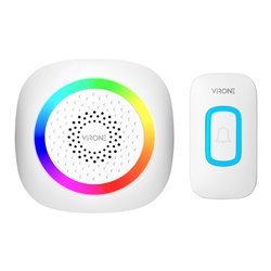 PELA AC, DZWONEK BEZPRZEWODOWY SIECIOWY, LEARNING SYSTEM, 60 DŹWIĘKÓW, LED RGB, 300M, BIAŁY ORNO PELA AC, DZWONEK BEZPRZEWODOWY SIECIOWY, LEARNING SYSTEM, 60 DŹWIĘKÓW, LED RGB, 300M, BIAŁY ORNO