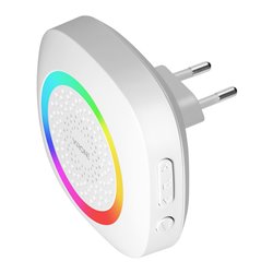 PELA AC, DZWONEK BEZPRZEWODOWY SIECIOWY, LEARNING SYSTEM, 60 DŹWIĘKÓW, LED RGB, 300M, BIAŁY ORNO PELA AC, DZWONEK BEZPRZEWODOWY SIECIOWY, LEARNING SYSTEM, 60 DŹWIĘKÓW, LED RGB, 300M, BIAŁY ORNO
