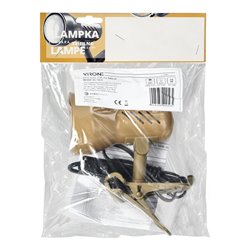 DALLA, LAMPA BIURKOWA Z KLIPSEM, 40W, E27, STAL + TWORZYWO, ZŁOTA ORNO DALLA, LAMPA BIURKOWA Z KLIPSEM, 40W, E27, STAL + TWORZYWO, ZŁOTA ORNO