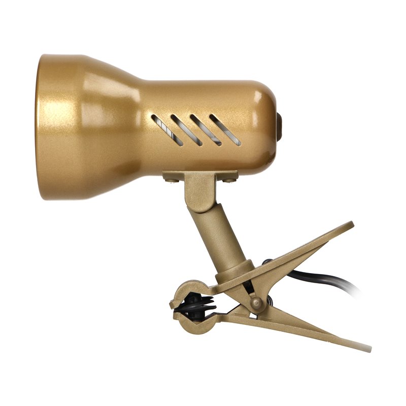 DALLA, LAMPA BIURKOWA Z KLIPSEM, 40W, E27, STAL + TWORZYWO, ZŁOTA ORNO DALLA, LAMPA BIURKOWA Z KLIPSEM, 40W, E27, STAL + TWORZYWO, ZŁOTA ORNO