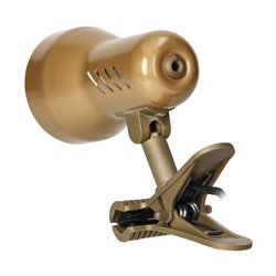 DALLA, LAMPA BIURKOWA Z KLIPSEM, 40W, E27, STAL + TWORZYWO, ZŁOTA ORNO DALLA, LAMPA BIURKOWA Z KLIPSEM, 40W, E27, STAL + TWORZYWO, ZŁOTA ORNO