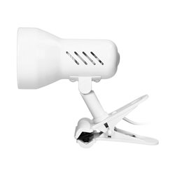 DALLA, LAMPA BIURKOWA Z KLIPSEM, 40W, E27, STAL + TWORZYWO, BIAŁA ORNO DALLA, LAMPA BIURKOWA Z KLIPSEM, 40W, E27, STAL + TWORZYWO, BIAŁA ORNO