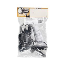 LUKE, LAMPA BIURKOWA Z KLIPSEM, FLEX, 40W, E14, STAL + TWORZYWO, CZARNA ORNO LUKE, LAMPA BIURKOWA Z KLIPSEM, FLEX, 40W, E14, STAL + TWORZYWO, CZARNA ORNO