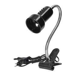 LUKE, LAMPA BIURKOWA Z KLIPSEM, FLEX, 40W, E14, STAL + TWORZYWO, CZARNA ORNO LUKE, LAMPA BIURKOWA Z KLIPSEM, FLEX, 40W, E14, STAL + TWORZYWO, CZARNA ORNO