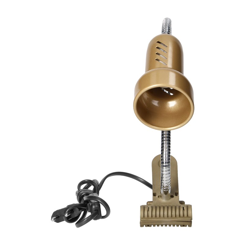 LUKE, LAMPA BIURKOWA Z KLIPSEM, FLEX, 40W, E14, STAL + TWORZYWO, ZŁOTA ORNO LUKE, LAMPA BIURKOWA Z KLIPSEM, FLEX, 40W, E14, STAL + TWORZYWO, ZŁOTA ORNO