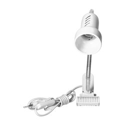 LUKE, LAMPA BIURKOWA Z KLIPSEM, FLEX, 40W, E14, STAL + TWORZYWO, BIAŁA ORNO LUKE, LAMPA BIURKOWA Z KLIPSEM, FLEX, 40W, E14, STAL + TWORZYWO, BIAŁA ORNO