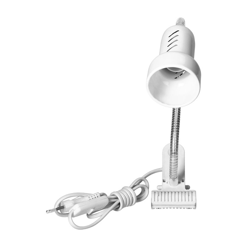 LUKE, LAMPA BIURKOWA Z KLIPSEM, FLEX, 40W, E14, STAL + TWORZYWO, BIAŁA ORNO LUKE, LAMPA BIURKOWA Z KLIPSEM, FLEX, 40W, E14, STAL + TWORZYWO, BIAŁA ORNO