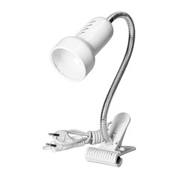 LUKE, LAMPA BIURKOWA Z KLIPSEM, FLEX, 40W, E14, STAL + TWORZYWO, BIAŁA ORNO LUKE, LAMPA BIURKOWA Z KLIPSEM, FLEX, 40W, E14, STAL + TWORZYWO, BIAŁA ORNO