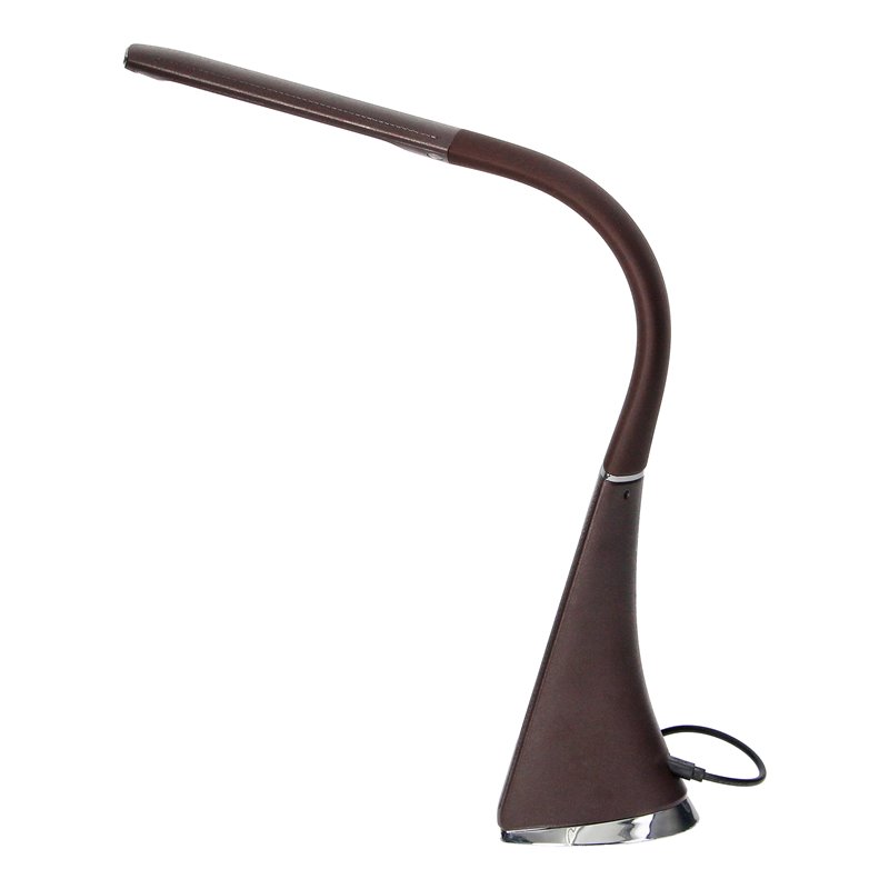 DOLOMIT LED 5W, LAMPKA BIURKOWA Z BUDZIKIEM, 300LM, 4000K, BRĄZOWA ORNO DOLOMIT LED 5W, LAMPKA BIURKOWA Z BUDZIKIEM, 300LM, 4000K, BRĄZOWA ORNO