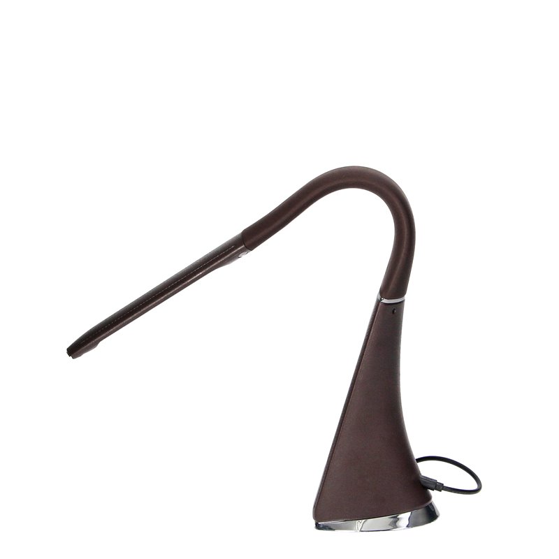 DOLOMIT LED 5W, LAMPKA BIURKOWA Z BUDZIKIEM, 300LM, 4000K, BRĄZOWA ORNO DOLOMIT LED 5W, LAMPKA BIURKOWA Z BUDZIKIEM, 300LM, 4000K, BRĄZOWA ORNO