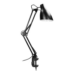 DIAN, LAMPA BIURKOWA PRZYKRĘCANA, 10W, E27, STALOWA, BIAŁA ORNO DIAN, LAMPA BIURKOWA PRZYKRĘCANA, 10W, E27, STALOWA, BIAŁA ORNO