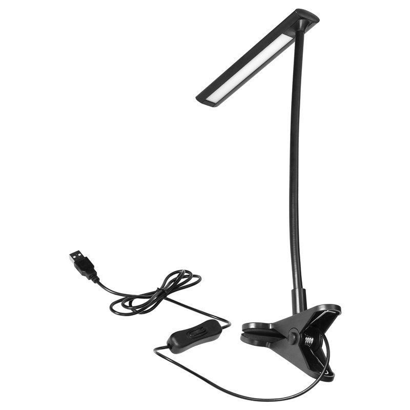 TERI LED, LAMPKA BIURKOWA Z KLIPSEM, 5W, 260LM, 4000K, CZARNA ORNO TERI LED, LAMPKA BIURKOWA Z KLIPSEM, 5W, 260LM, 4000K, CZARNA ORNO