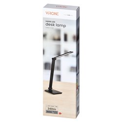 HANA LED, LAMPKA BIURKOWA, 5W, 240LM, 4000K, FUNKCJA ŚCIEMNIANIA, CZARNA ORNO HANA LED, LAMPKA BIURKOWA, 5W, 240LM, 4000K, FUNKCJA ŚCIEMNIANIA, CZARNA ORNO