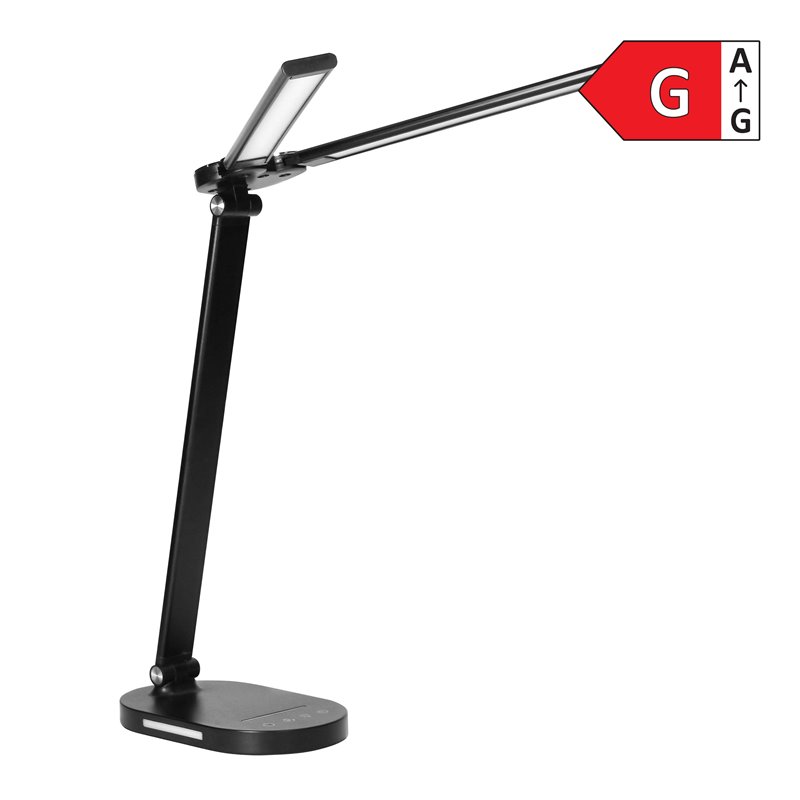 ERGO LED, LAMPKA BIURKOWA Z ŁADOWARKĄ USB, 8W, 400LM, 3000-4000-6000K, ZMIANA BARWY ŚWIATŁA, FUNKCJA ŚCIEMNIANIA, CZARNA ORNO ERGO LED, LAMPKA BIURKOWA Z ŁADOWARKĄ USB, 8W, 400LM, 3000-4000-6000K, ZMIANA BARWY ŚWIATŁA, FUNKCJA ŚCIEMNIANIA, CZARNA ORNO
