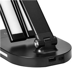 ERGO LED, LAMPKA BIURKOWA Z ŁADOWARKĄ USB, 8W, 400LM, 3000-4000-6000K, ZMIANA BARWY ŚWIATŁA, FUNKCJA ŚCIEMNIANIA, CZARNA ORNO ERGO LED, LAMPKA BIURKOWA Z ŁADOWARKĄ USB, 8W, 400LM, 3000-4000-6000K, ZMIANA BARWY ŚWIATŁA, FUNKCJA ŚCIEMNIANIA, CZARNA ORNO