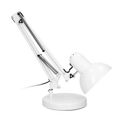DEON, LAMPA BIURKOWA, 10W, E27, WYSOKA, STAL, BIAŁA ORNO DEON, LAMPA BIURKOWA, 10W, E27, WYSOKA, STAL, BIAŁA ORNO
