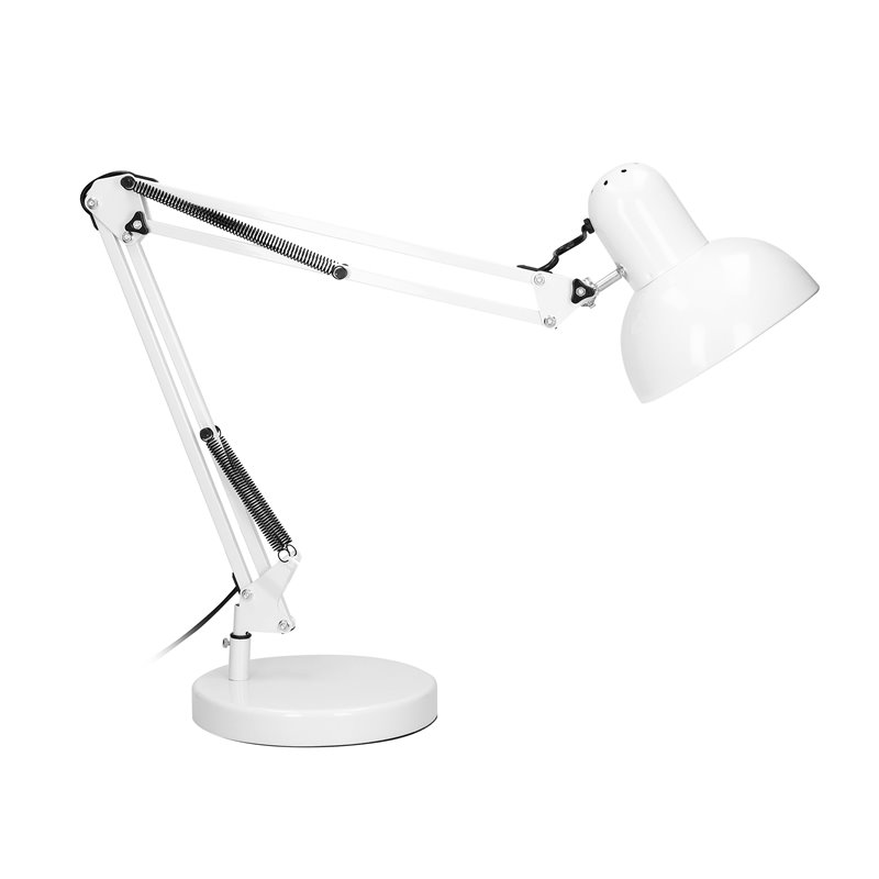 DEON, LAMPA BIURKOWA, 10W, E27, WYSOKA, STAL, BIAŁA ORNO DEON, LAMPA BIURKOWA, 10W, E27, WYSOKA, STAL, BIAŁA ORNO