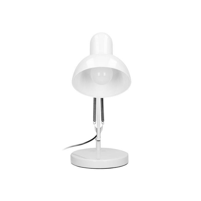 DEON, LAMPA BIURKOWA, 10W, E27, WYSOKA, STAL, BIAŁA ORNO DEON, LAMPA BIURKOWA, 10W, E27, WYSOKA, STAL, BIAŁA ORNO