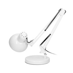 DEON, LAMPA BIURKOWA, 10W, E27, WYSOKA, STAL, BIAŁA ORNO DEON, LAMPA BIURKOWA, 10W, E27, WYSOKA, STAL, BIAŁA ORNO