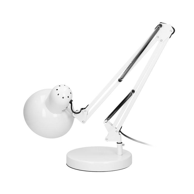 DEON, LAMPA BIURKOWA, 10W, E27, WYSOKA, STAL, BIAŁA ORNO DEON, LAMPA BIURKOWA, 10W, E27, WYSOKA, STAL, BIAŁA ORNO