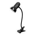 GANSO, LAMPKA BIURKOWA Z KLIPSEM, FLEX, 15W, E27, CZARNA ORNO